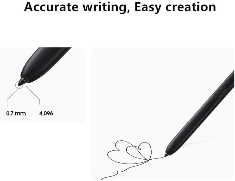 YJSK S Pen Replacement for Samsung Galaxy S22 Ultra 5G Stylus Pen with Bluetooth, 4096 Pressure Sensor, Air Command, 5 Tips (Red) thumbnail 6