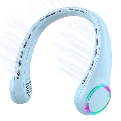 GULAKI Portable Neck Fan with 4000mAh Battery | Hands-Free Cooling for Summer thumbnail 1
