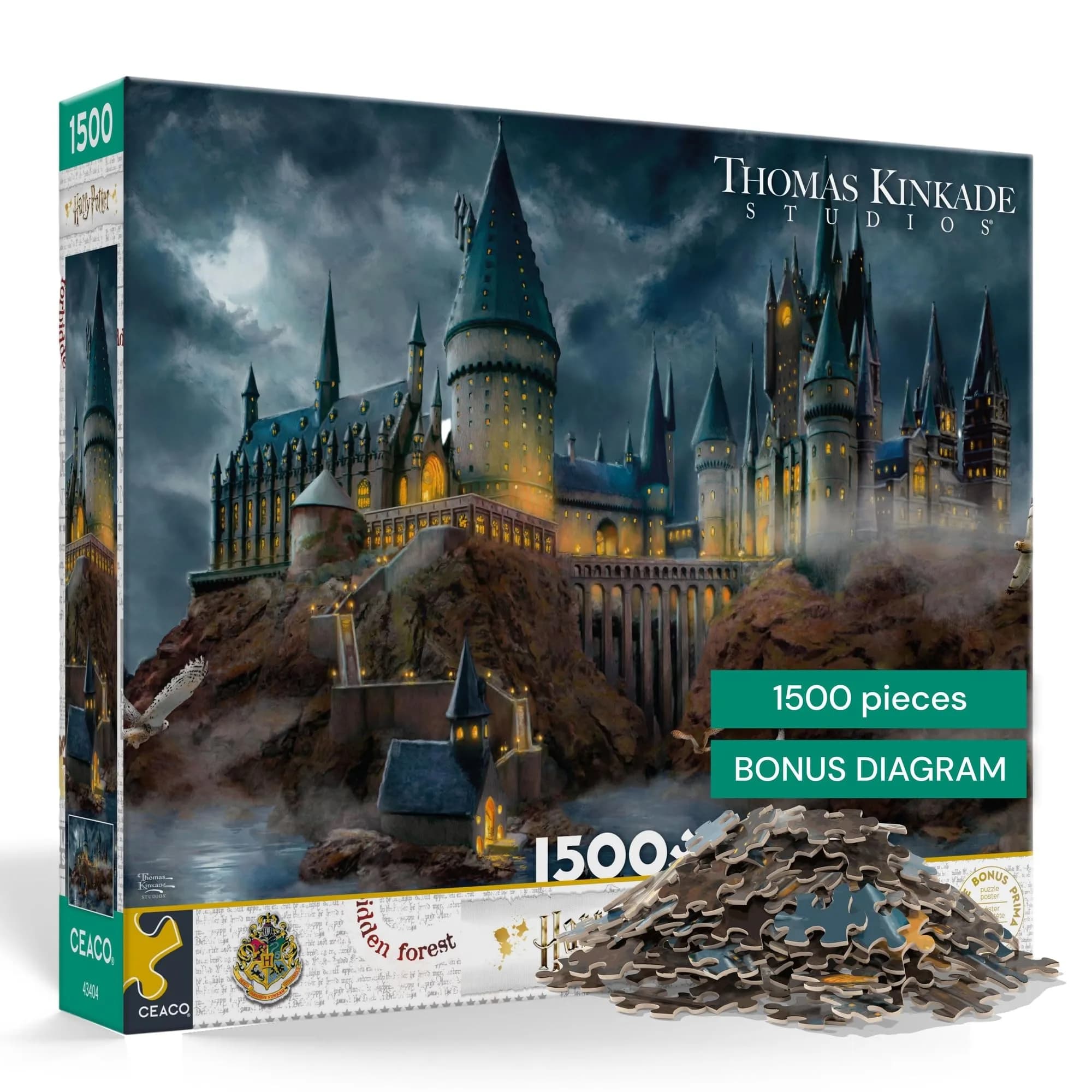 Ceaco Thomas Kinkade Harry Potter Hogwarts Castle 1500 Piece Jigsaw Puzzle 26.5 x 38.5 inches (67.3 x 97.8 cm) - main product image