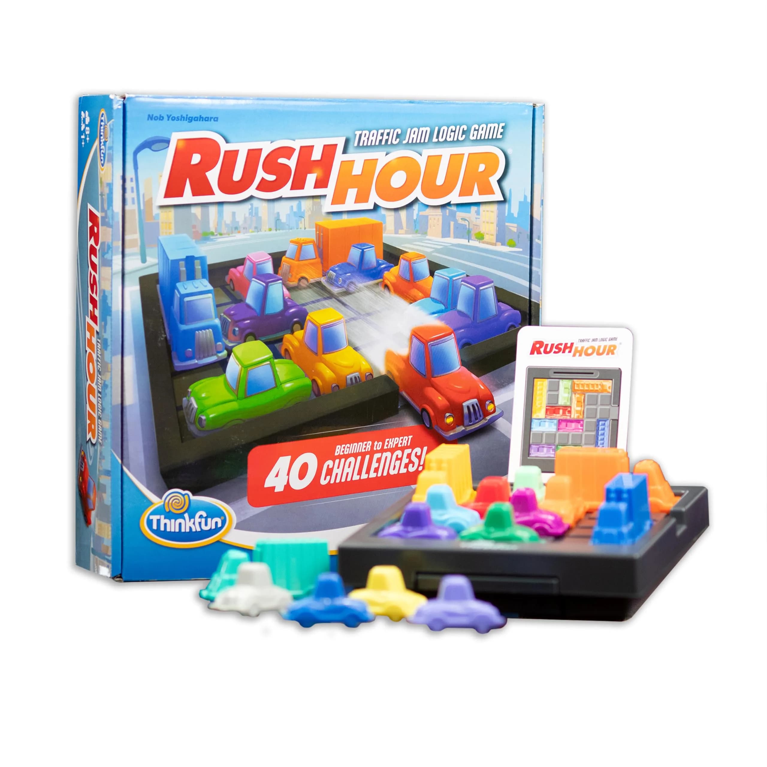 ThinkFun Rush Hour Logic Game with 40 Challenges | STEM Toy for Kids Age 8+ (22.5 cm x 23.5 cm x 6 cm) - main product image