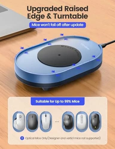 Vaydeer Undetectable Mouse Mover M3 Mouse Jiggler 140g (0.31 lb) | Keeps PC Active thumbnail 4