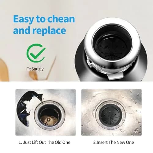 Dincerpen 2 Pcs Garbage Disposal Splash Guard 8 cm (3.15 inches) | Prevents Splashes & Reduces Noise thumbnail 5