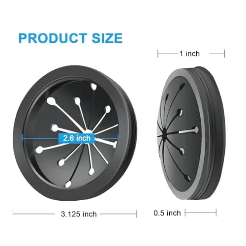 Dincerpen 3 Inch Garbage Disposal Splash Guard & Cover | Oil & Cold Resistant Rubber thumbnail 2