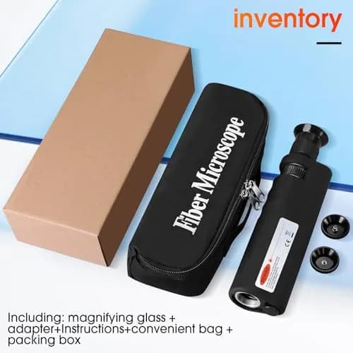 BAOSHLA 4-Pack Fiber Optic Microscope 400X | Portable Inspection Tool with 2.5mm & 1.25mm Adapters thumbnail 7