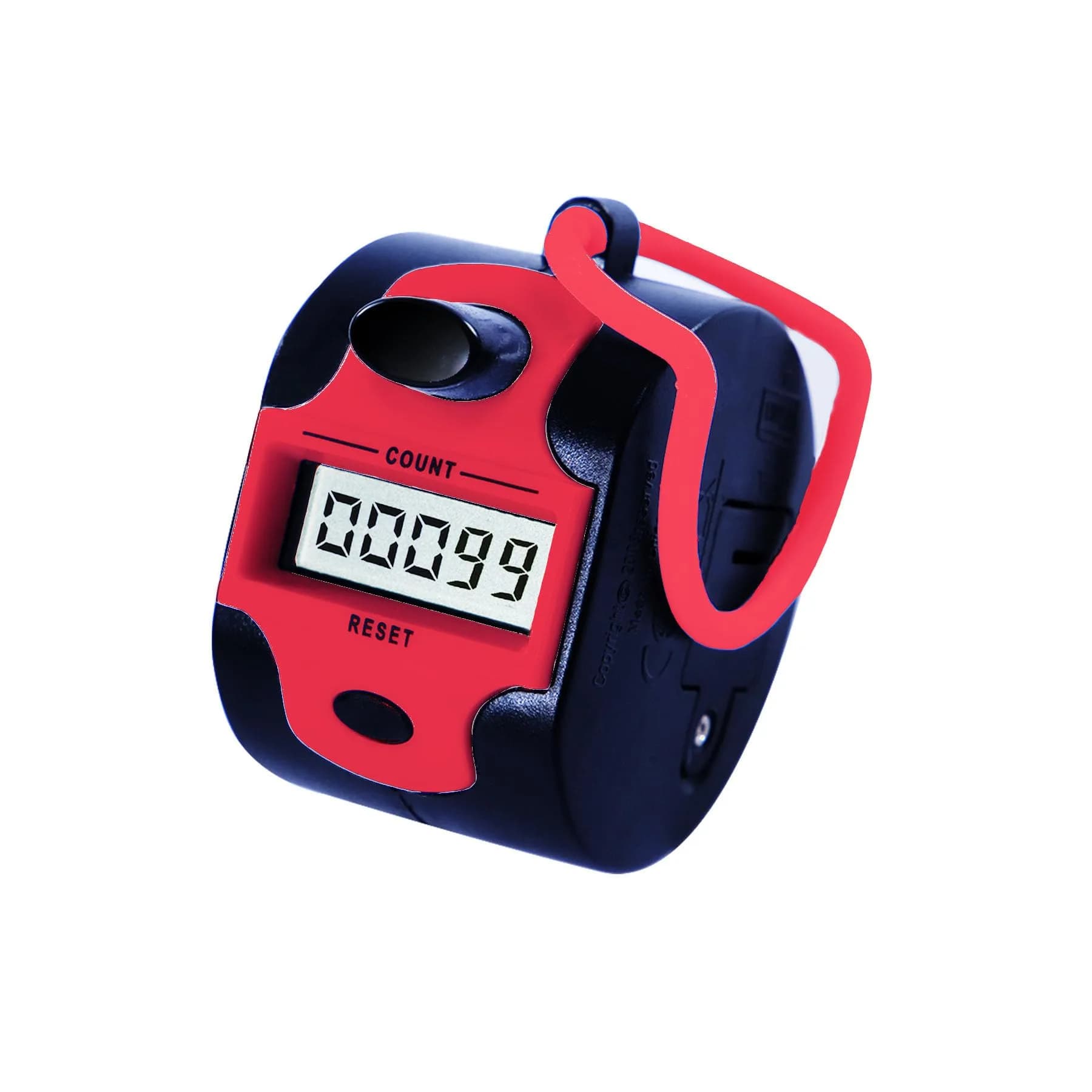 TESEAS Electronic Tally Counter Clicker 99999 Counts | 5-Digit Display — 1pc red
