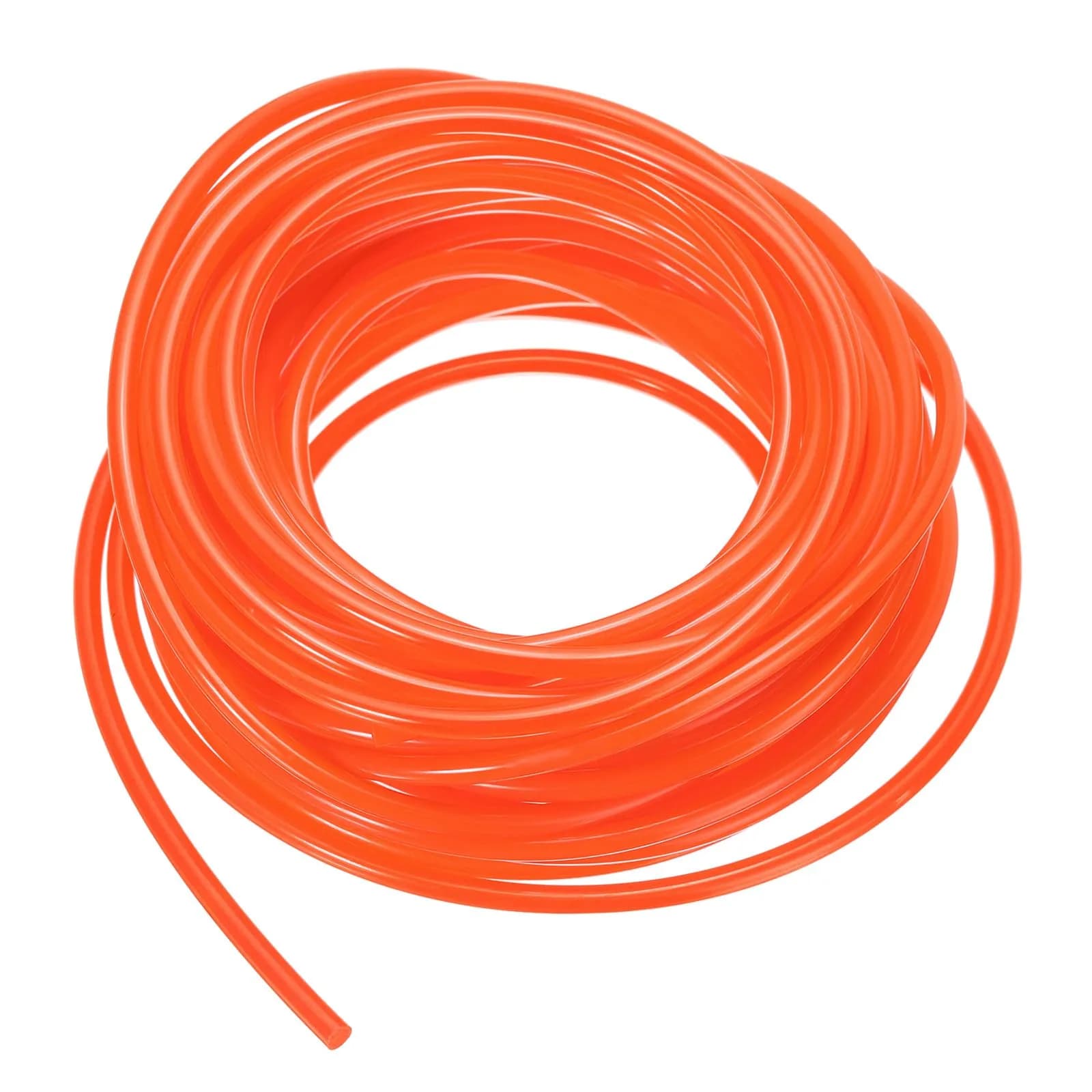 uxcell Orange Polyurethane Round Belt 4mm Dia, 10m (33ft) | Drive Transmission Smooth Surface — Orange