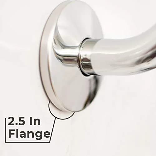 JS Jackson Supplies 10.5 Inch S-Shaped Shower Arm Extension with Flange | Chrome Finish thumbnail 6