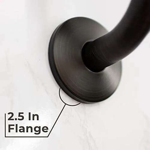 JS Jackson Supplies Shower Head Extension Arm with Flange, 10.5 Inch High-Rise Curved S Shape, Stainless Steel, Oil Rubbed Bronze Finish thumbnail 6