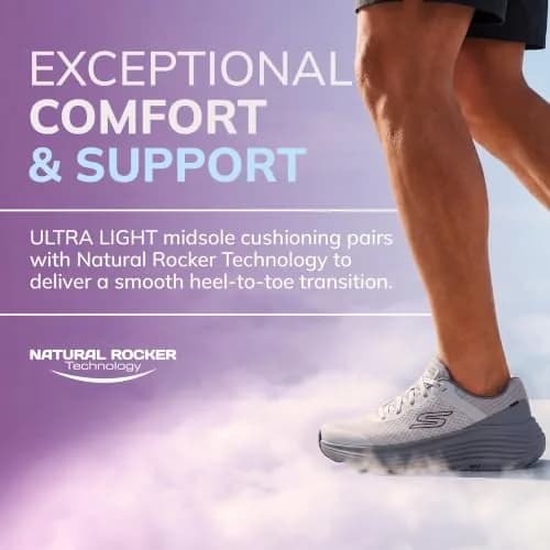 Skechers Max Cushioning Endeavour Sneaker, Gray, US 9 | Lightweight Comfort for Men thumbnail 5