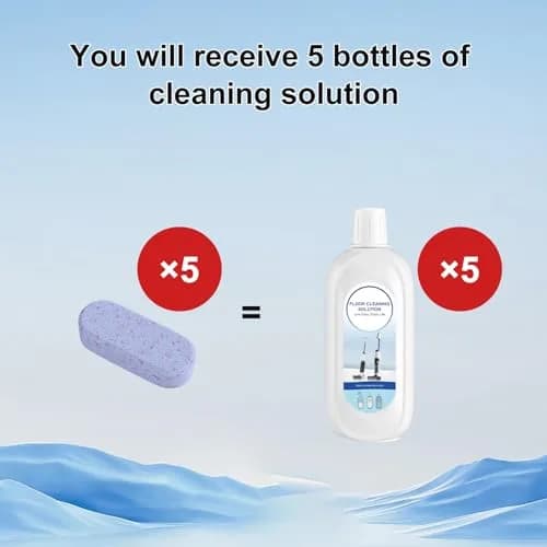 Nukisa Floor Cleaner Concentrate Blocks 500ml Per Bottle (Pack of 5) | Eco-Friendly Cleaning Agent for All Robot Vacuums thumbnail 5