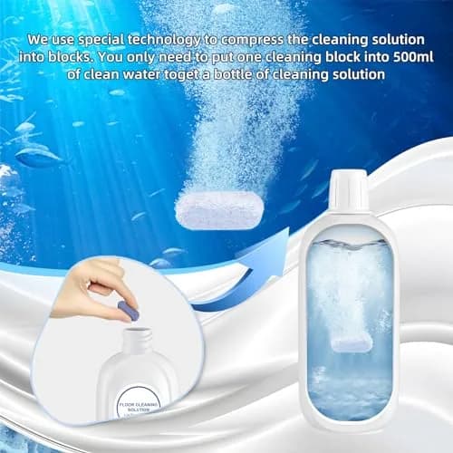 Nukisa Floor Cleaner Concentrate Blocks 500ml Per Bottle (Pack of 5) | Eco-Friendly Cleaning Agent for All Robot Vacuums thumbnail 2