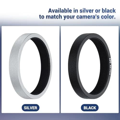 JJC Metal Lens Filter Adapter Ring for Fuji X100VI X100V X100F X100T X100S X100 X70 Cameras | Attaches 49mm Filters & Fuji FLCP-49 Lens Cap thumbnail 6