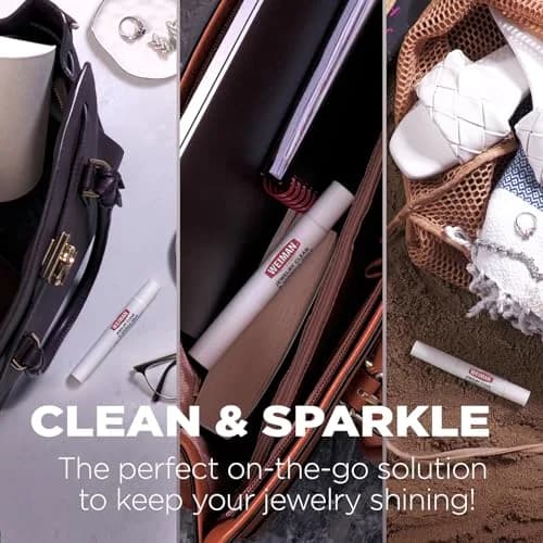 Weiman Jewelry Cleaner & Sparkle Stick - Portable On-The-Go Cleaning for Diamond Engagement Rings, Wedding Rings, Gemstones, Necklaces, Earrings, Bracelets (1-Pack) thumbnail 6