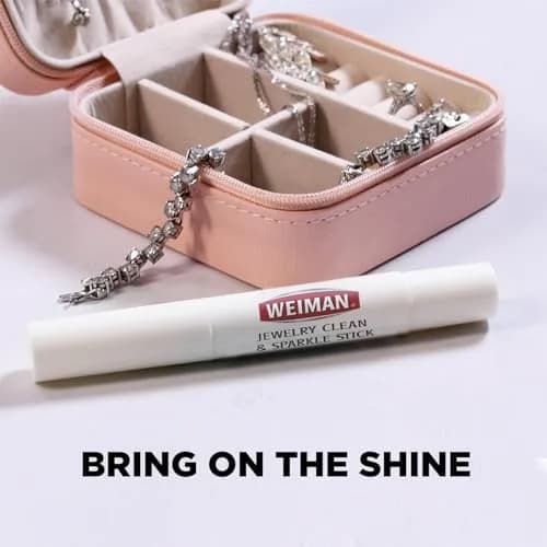 Weiman Jewelry Cleaner & Sparkle Stick - Portable On-The-Go Cleaning for Diamond Engagement Rings, Wedding Rings, Gemstones, Necklaces, Earrings, Bracelets (1-Pack) thumbnail 10