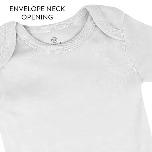 HonestBaby 5-Pack Organic Cotton Short Sleeve Bodysuits for Infant Baby Boys, Natural Ombre, 3-6 Months | Breathable & Gentle thumbnail 5