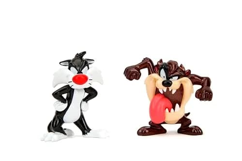 Jada Looney Tunes Metalfigs 4-Pack Bugs Bunny, Tasmanian Devil, Daffy Duck, Sylvester the Cat 2.5" (6.35cm) Metal Figures | Officially Licensed Collectible thumbnail 4