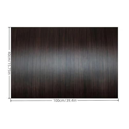 GreceYou Wood Grain Vinyl Wrap Sticker Decal for Cars & Furniture 40x100cm (15.7x39.4in) | Matte Coffee-Oak Finish thumbnail 9