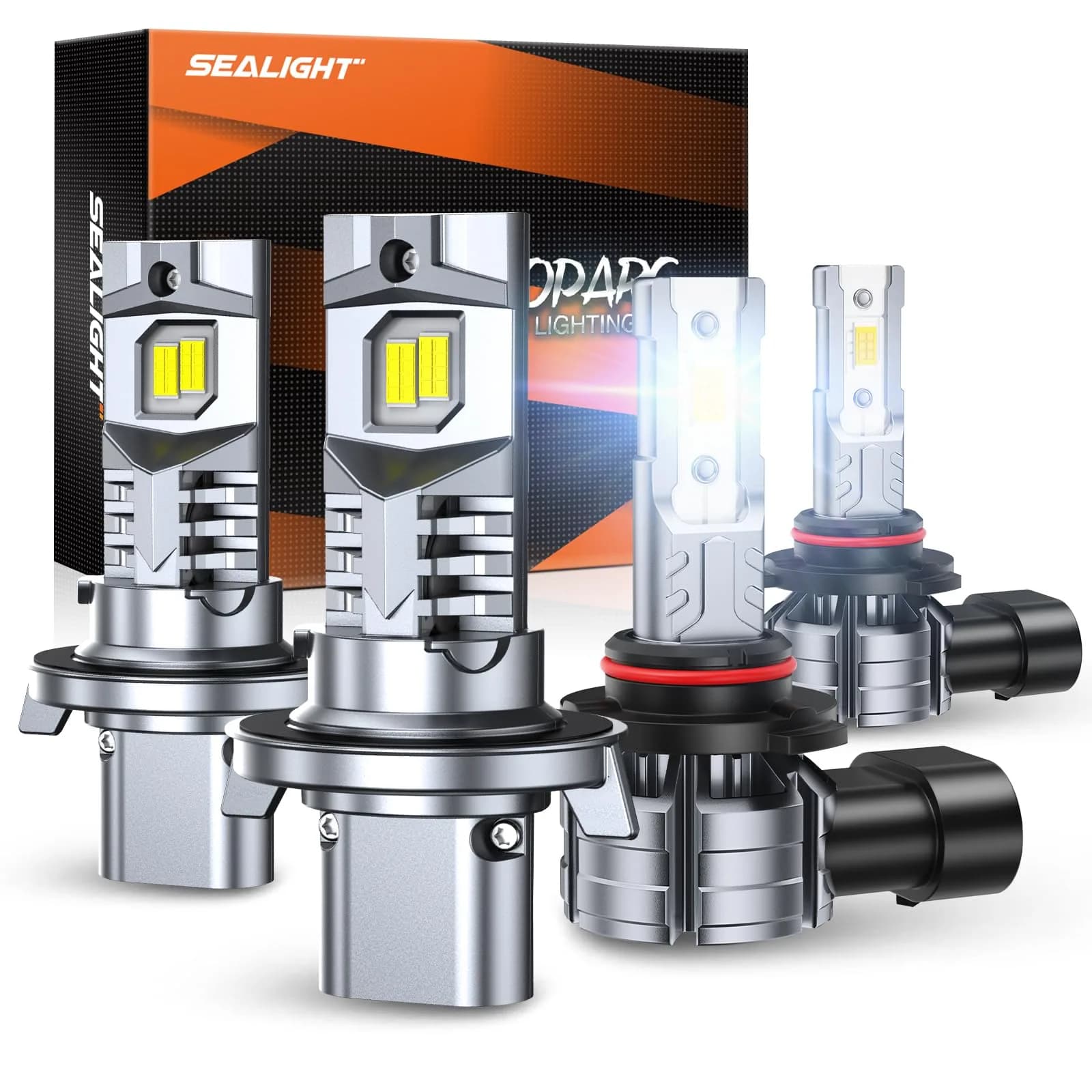 SEALIGHT S2S H13 H10 LED Fog Light Bulbs Combo, 9008+9145, 6500K White | Wide View & Fog Performance