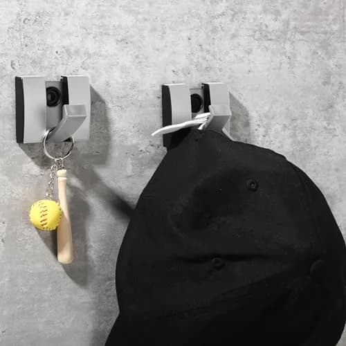 Queekay Storage Hook 4 pcs | Heavy Duty Aluminum Wall Hooks for Bathroom & Closet thumbnail 6