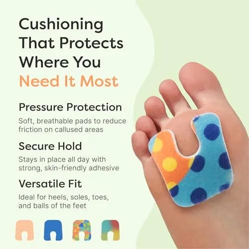 ZenToes U-Shaped Felt Callus Pads 18 Count | Protects Feet from Friction and Pressure thumbnail 3