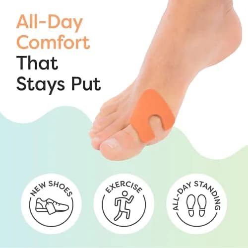 ZenToes U-Shaped Felt Callus Pads 18 Count | Cushioning for Foot Pain Relief thumbnail 2