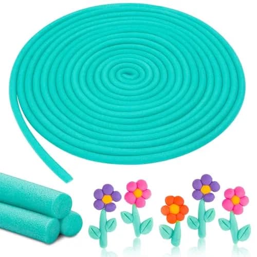 Frienda 5/8 Inch x 40 Ft Green Foam Noodles for Crafts | Versatile Pool Noodles Foam Tubes for Modeling & DIY Arts thumbnail 1