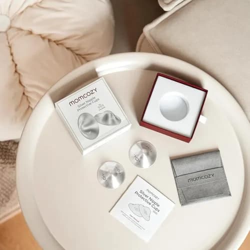 Momcozy 999 Silver Nursing Cups Regular Size | Perforated Design for Postpartum Healing thumbnail 8