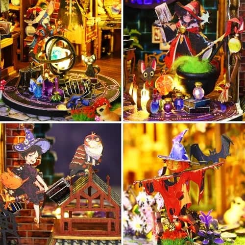 Spilay Dollhouse Miniature with Furniture,DIY Wooden Crafts, 1:24 Scale, Creative Room Idea Gift for Adults & Kids thumbnail 5
