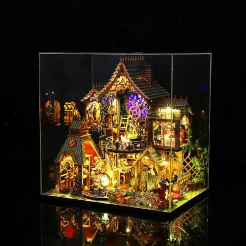 Spilay Dollhouse Miniature with Furniture,DIY Wooden Crafts, 1:24 Scale, Creative Room Idea Gift for Adults & Kids thumbnail 7