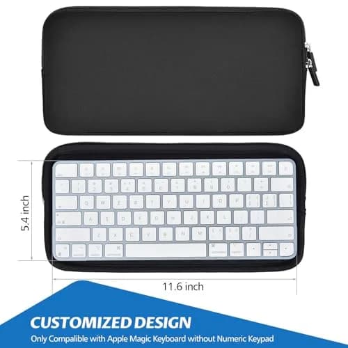 CASEDAO Padded Magic Keyboard Sleeve Case for Apple Magic Keyboard 29.5cm (11.6") | Shockproof Protective Bag thumbnail 2