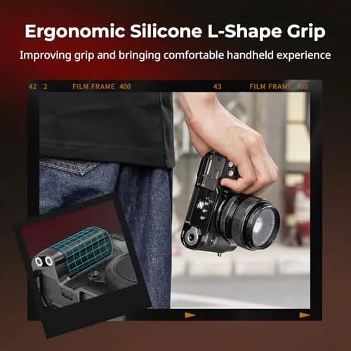 SMALLRIG L-Shape Handgrip for FUJIFILM X-T50 | Ergonomic Silicone Grip, Quick Release Plate, Shutter Button, Hot Shoe Cover thumbnail 4