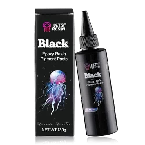 LET'S RESIN Black Epoxy Resin Pigment Paste 100ml (3.38 Fl Oz) | High Concentration Opaque Dye for Resin Art thumbnail 1