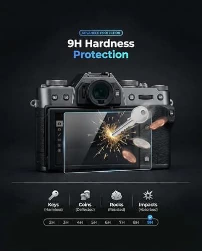 iDaPro Screen Protector for Fujifilm X-T50 9H Tempered Glass | Scratch & Drop Resistant thumbnail 2