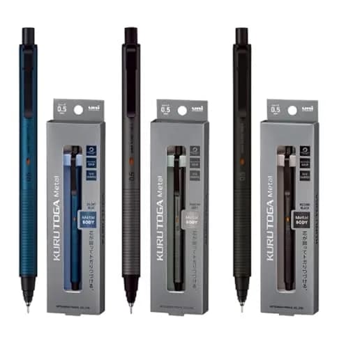 KURUTOGA Mitsubishi Pencil Mechanical Pencil 0.5mm Phantom Gray | Rotating Lead, Stable Writing thumbnail 4