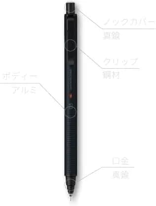 KURUTOGA Mitsubishi Pencil Mechanical Pencil 0.5mm Silent Blue | Stable, Rotating Lead, Stylish Metal Body thumbnail 3