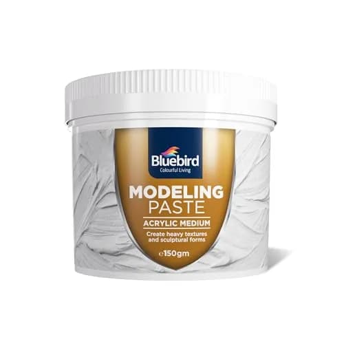 Bluebird Thick Modeling Paste White 150g (5.3 Oz) | High Density Acrylic Medium for Texture and Dimension thumbnail 1
