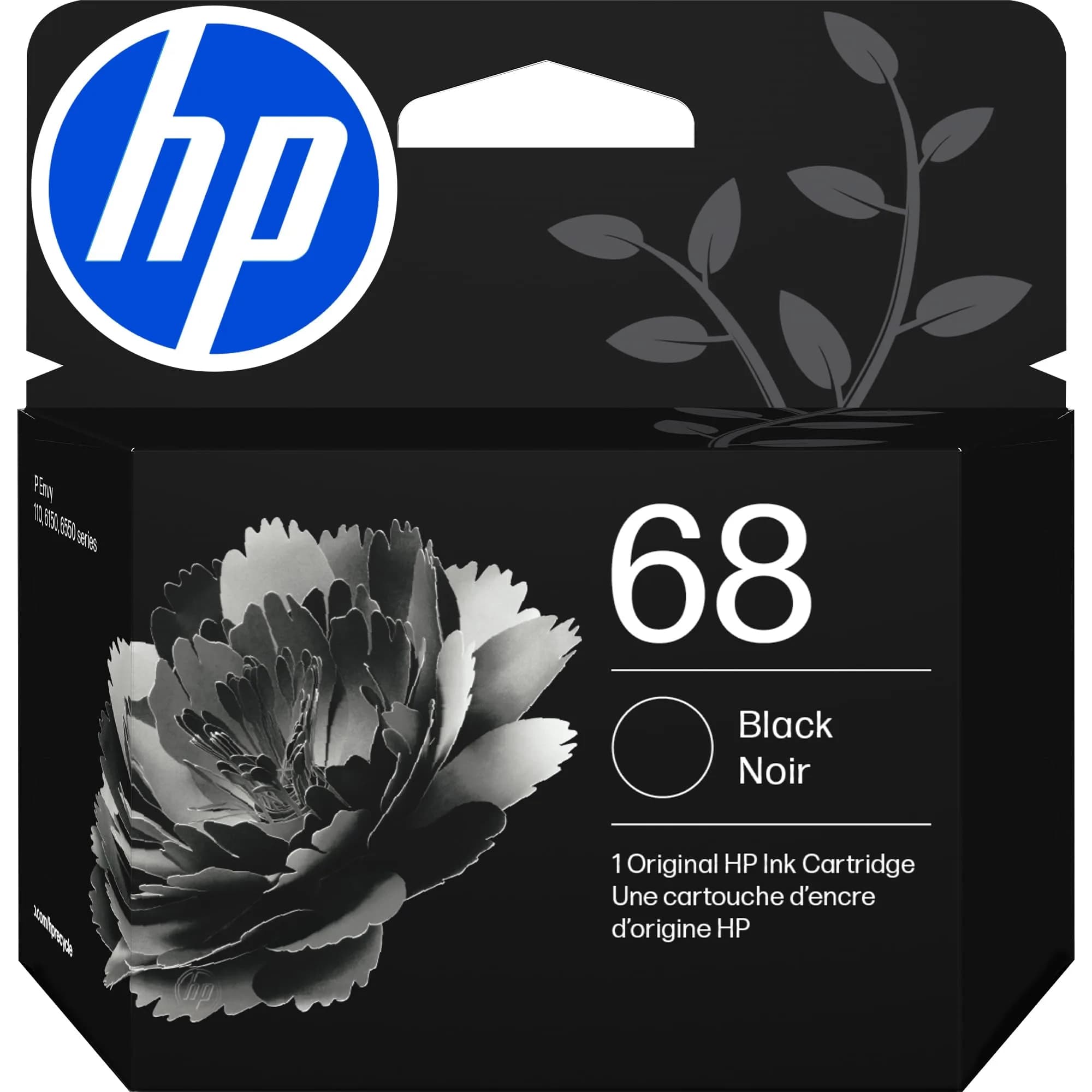 HP 68 Black Original Ink Cartridge | 160 Pages Yield | 7FP21TN - main product image