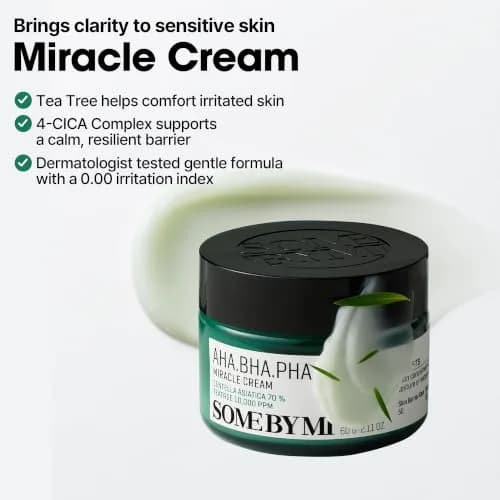 SOME BY MI AHA BHA PHA 30 Days Miracle Cream 60ml (2.02 Fl Oz) Pack of 2 | Clarifying Face Moisturizer for Oily, Combination, Sensitive, Dry, Normal Skin thumbnail 4