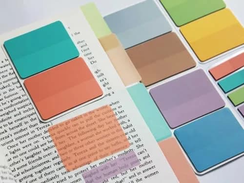 ELII 500 PCS Tabs 2 Inch Book Tabs Sticky Index Tabs, Page Marker | 10 Colors, Repositionable thumbnail 7