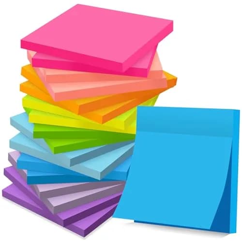 YEECOK Sticky Notes 3x3 inch, 18 Pads, 1008 Sheets Total | Bulk Pack Self-Stick Note for Students & Office thumbnail 1