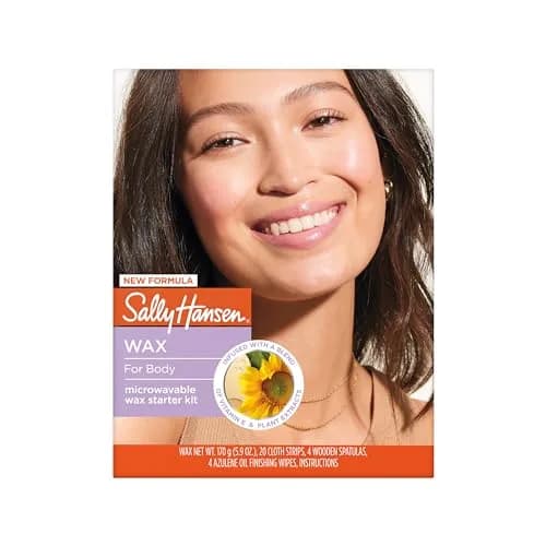 Sally Hansen Microwavable Wax Starter Kit for Body, Legs, Underarms & Bikini | Removes Hair from Root (166g / 5.9 Oz) thumbnail 1