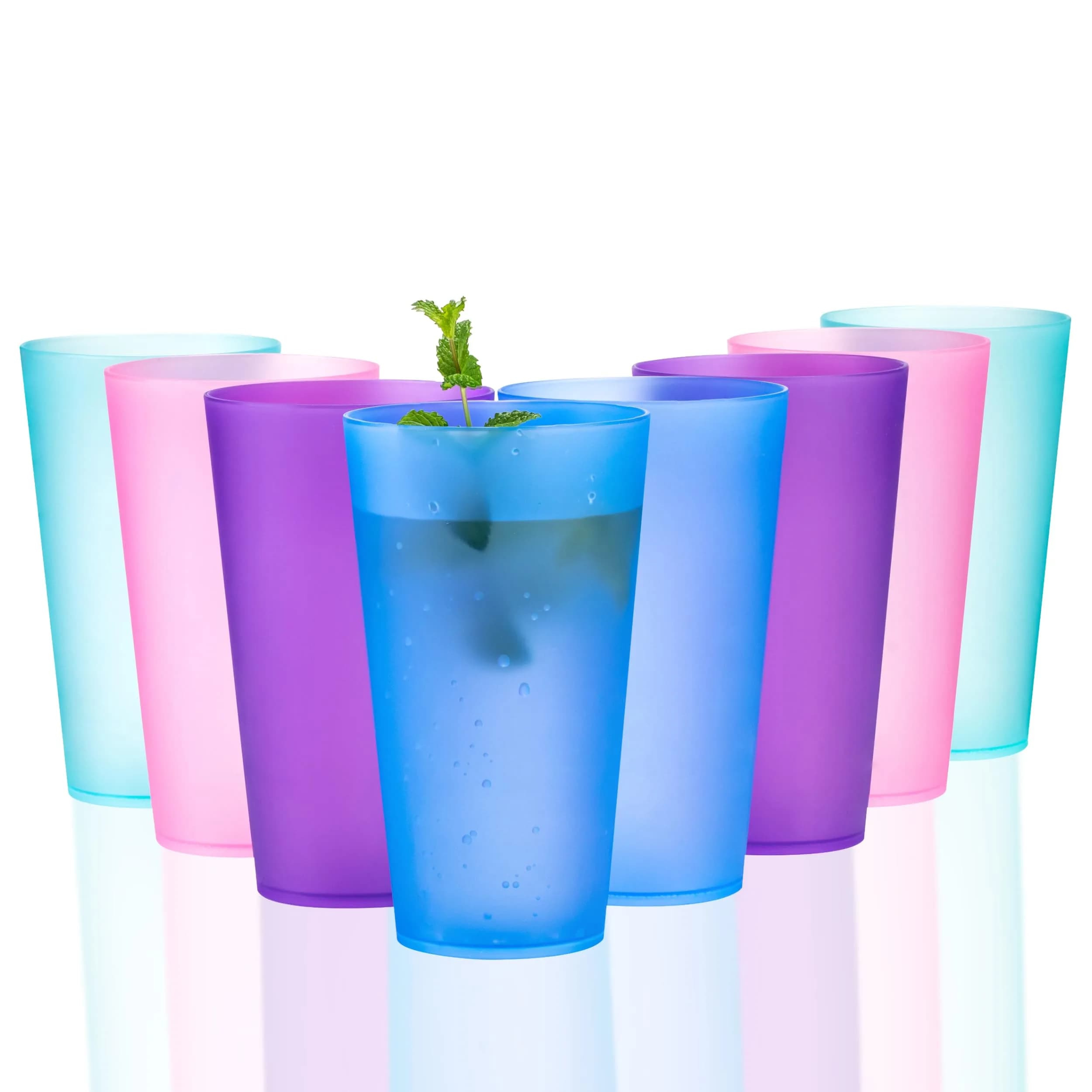 KOXIN-KARLU Unbreakable 32oz Plastic Tumblers | BPA-Free, Reusable, Dishwasher & Microwave Safe - main product image
