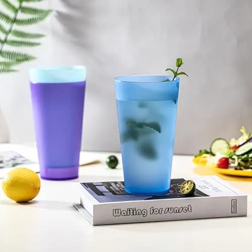 KOXIN-KARLU Unbreakable 32oz Plastic Tumblers | BPA-Free, Reusable, Dishwasher & Microwave Safe thumbnail 5