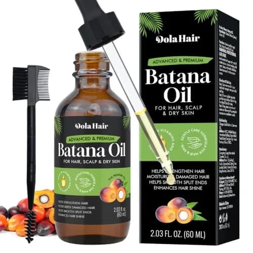 Dolahair Batana Oil for Hair, Scalp & Skin 60 mL (2.03 Fl Oz) | Natural Elaeis Oleifera Kernel Oil for Dry Hair thumbnail 1