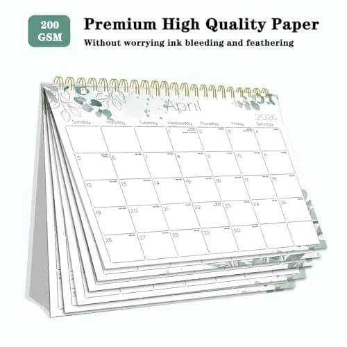 Ymumuda Small Desk Calendar 2026-2027 20 cm x 15 cm | Academic Year Planner with Stickers thumbnail 6