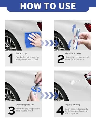 PARTS4EV Palladium Silver Metallic Touch Up Paint 12ml (0.41 Fl Oz) | Exact Match for Mercedes-Benz Chips & Nicks thumbnail 5
