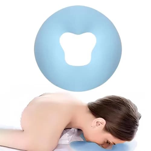 OULIGET Silicone Face Massage Pillow for Beauty Beds | 29cm (11.4 Inch) Blue thumbnail 1