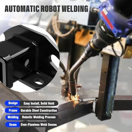 HD Ridez 2 Inch Trailer Hitch Receiver for Nissan/Infiniti | Class 3, Carbon Steel, Black thumbnail 4