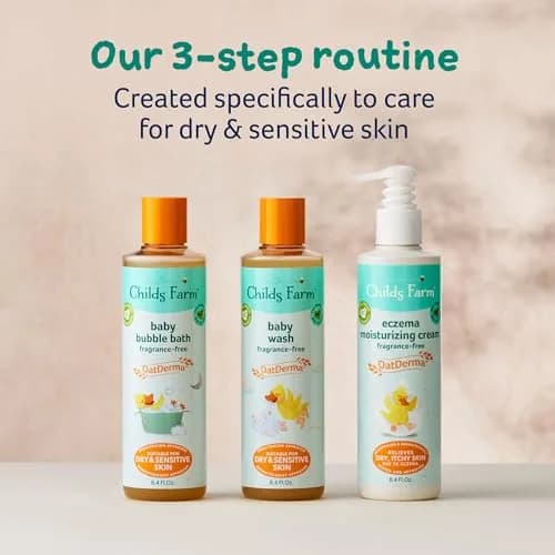 Childs Farm OatDerma Bubble Bath 8.4 Fl Oz | Fragrance-Free, Soothes Dry Skin, Suitable for Newborns thumbnail 6