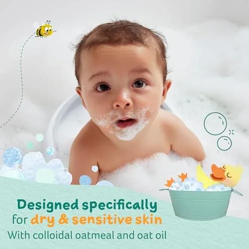 Childs Farm OatDerma Bubble Bath 8.4 Fl Oz | Fragrance-Free, Soothes Dry Skin, Suitable for Newborns thumbnail 2